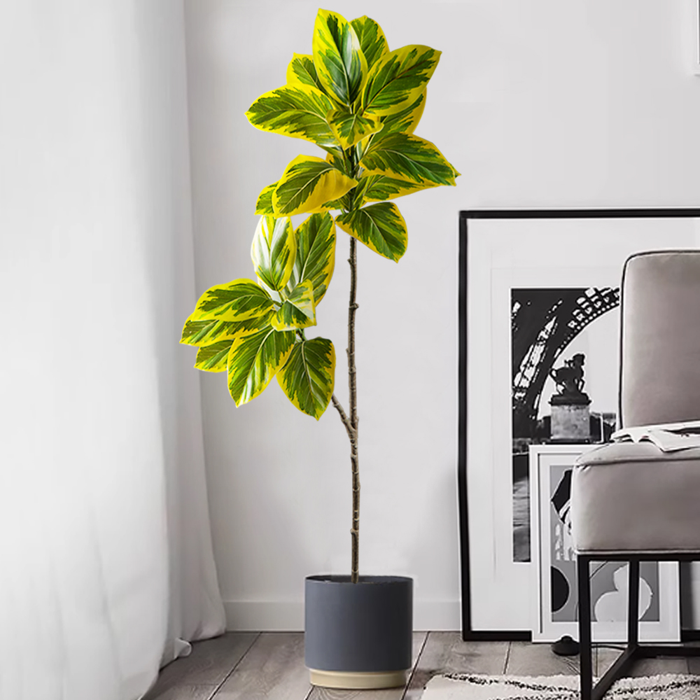 70-130cm Artificial Banyan Tre - Rubber Plant Ficus recension och pris
