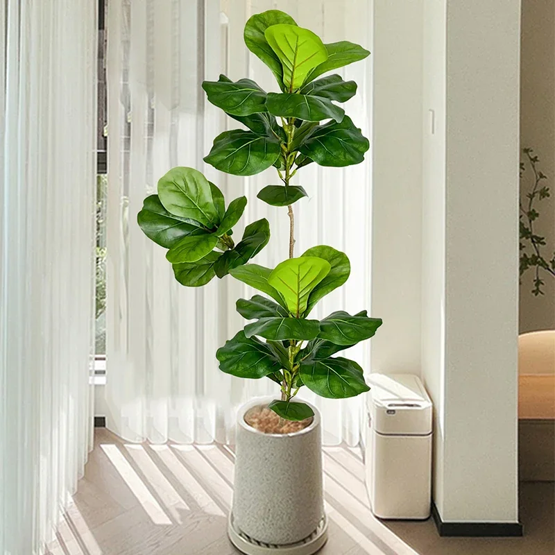 2-4.9FT Large Artificial Ficus - Rubber Plant Ficus recension och pris