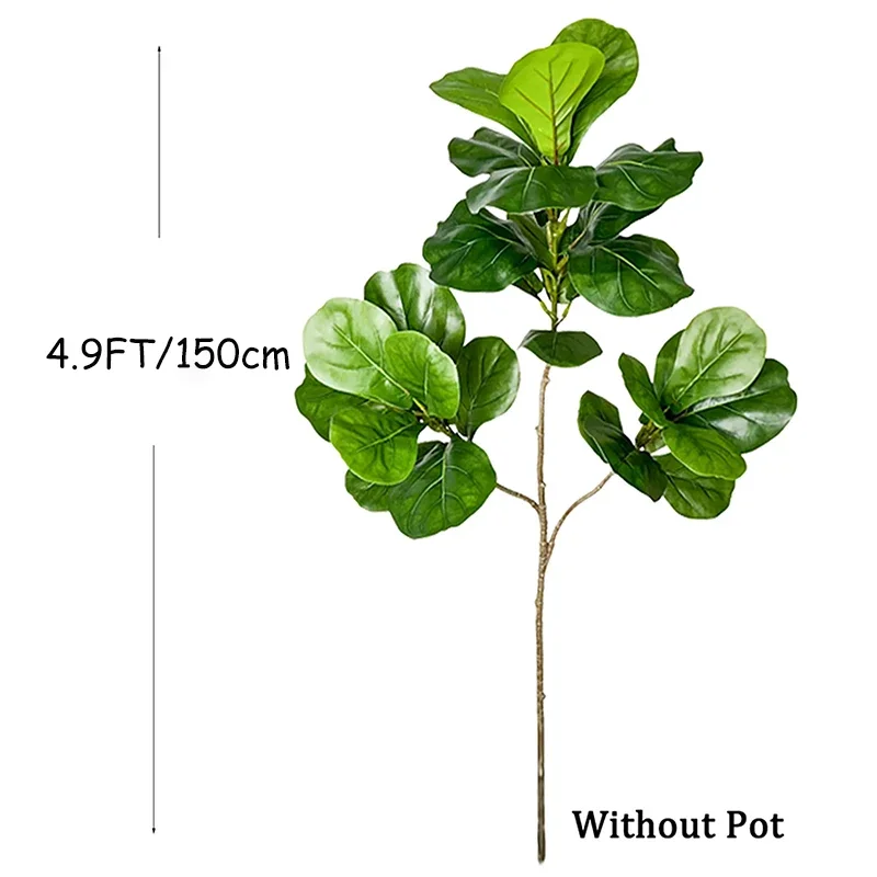 2-4.9FT Large Artificial Ficus - Rubber Plant Ficus recension och pris