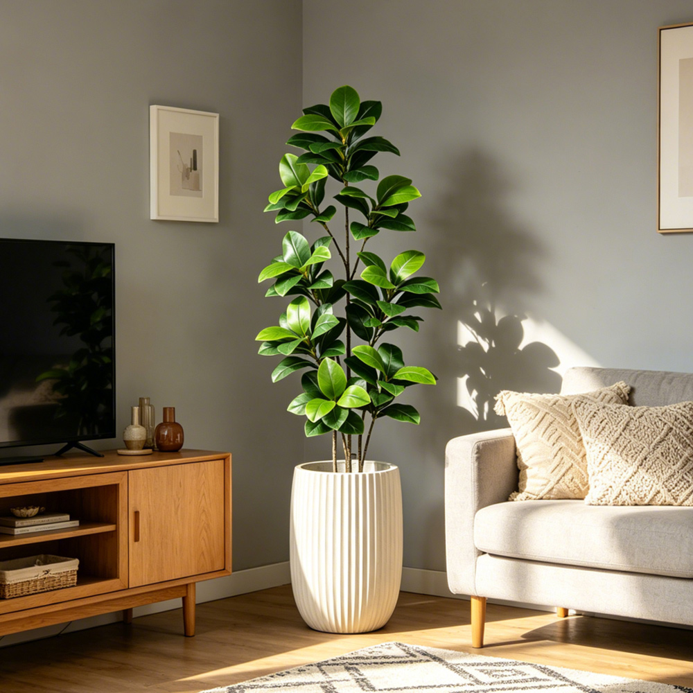 74-140cm Large Artificial Bany - Rubber Plant Ficus recension och pris